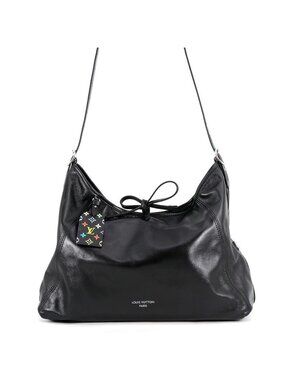Louis Vuitton Shoulder Bag Lambskin LV TM Carryall Vibe MM Takashi Murakami